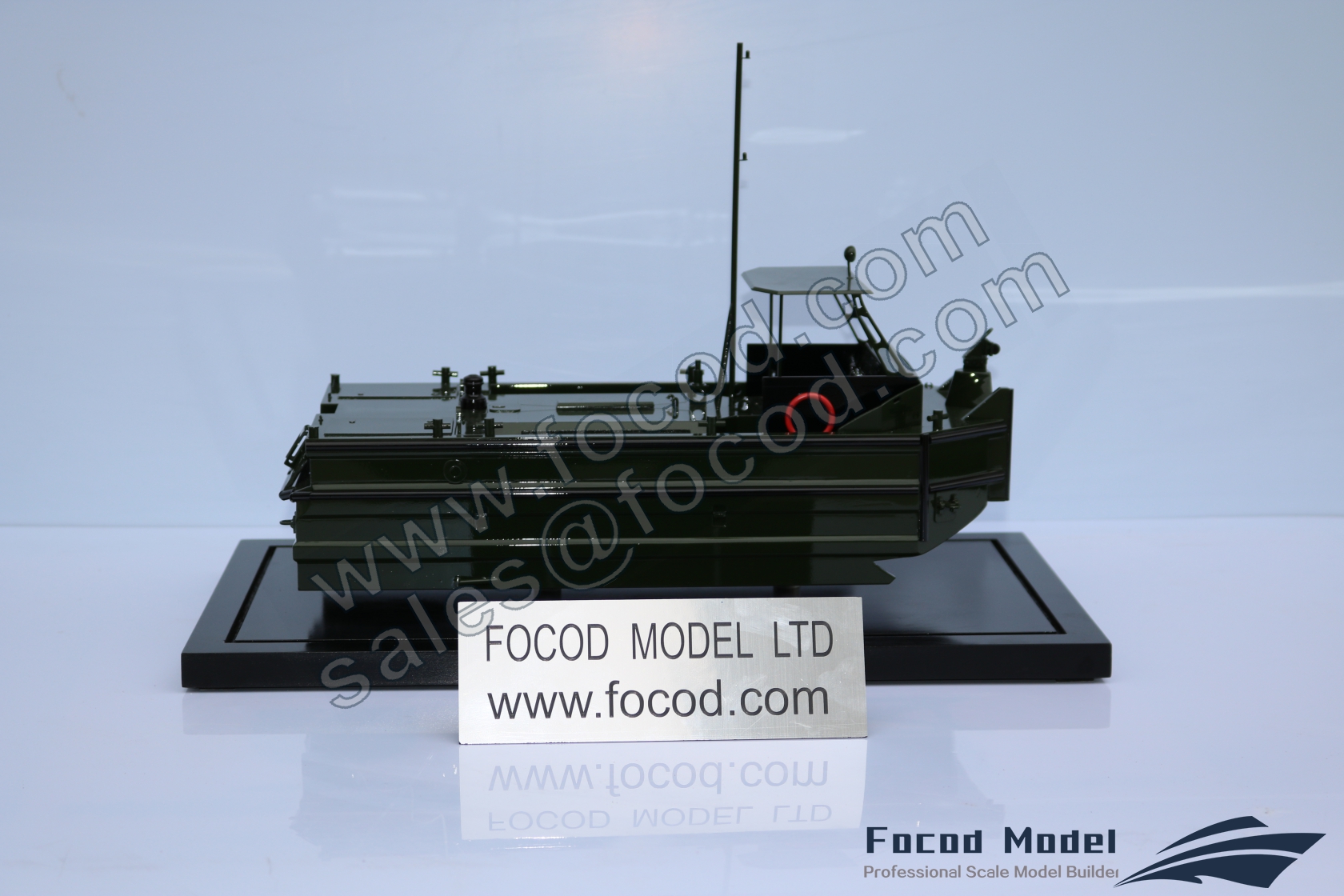 custom made model of bridge boat